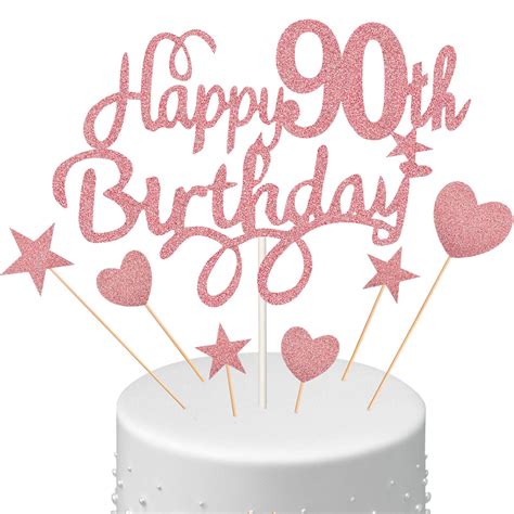 90th birthday cake topper|More.